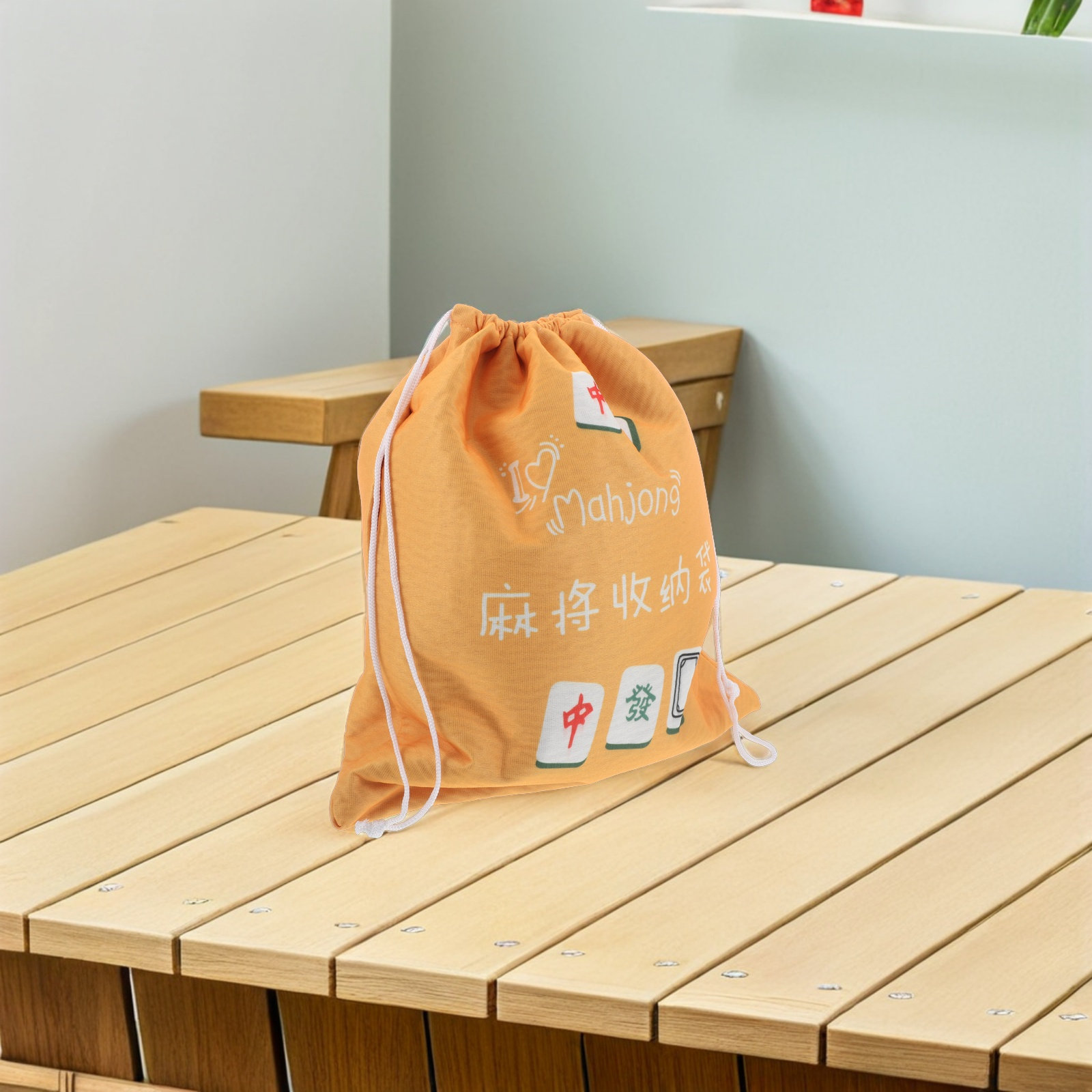 Tile Bag Drawstring - Мешочек на шнурке для маджонга, пустые