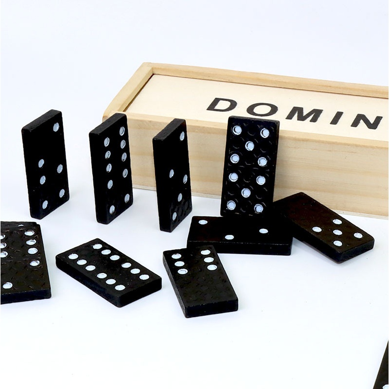 28-детали черных домино, дерев – обзор и цена Board Game Monopoli