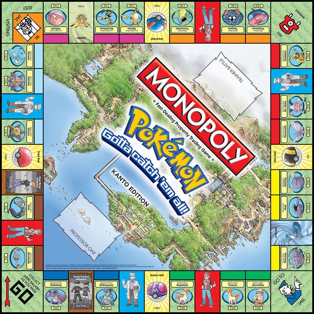 MONOPOLY Pokemon Настольная иг – обзор и цена Board Game Monopoli
